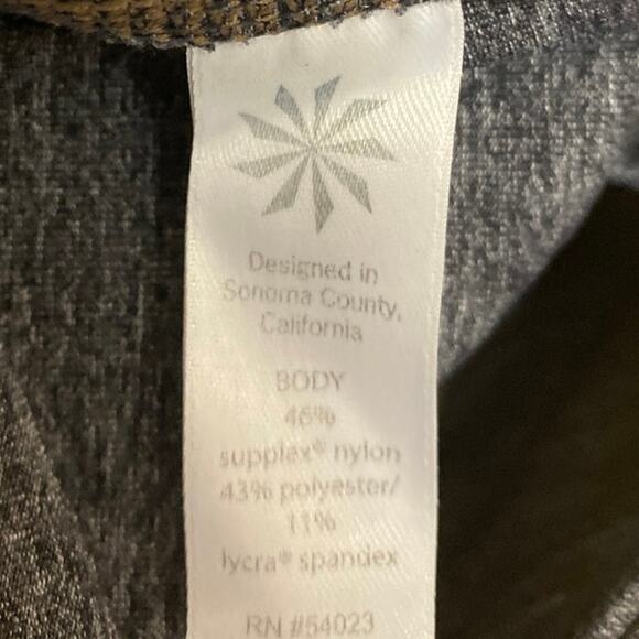 Athleta Women's Gray Mid Rise Activewear Fitness Workout Yoga Leggings Pants M - Picture 5 of 5